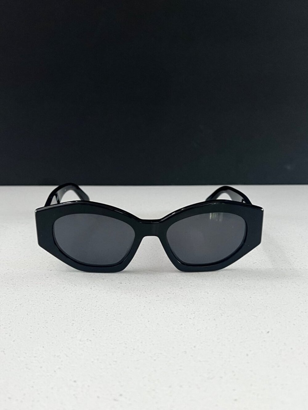 CELINE CL40238U O1A 55MM TRIOMPHE black cat eye Sunglasses - Picture 3 of 16